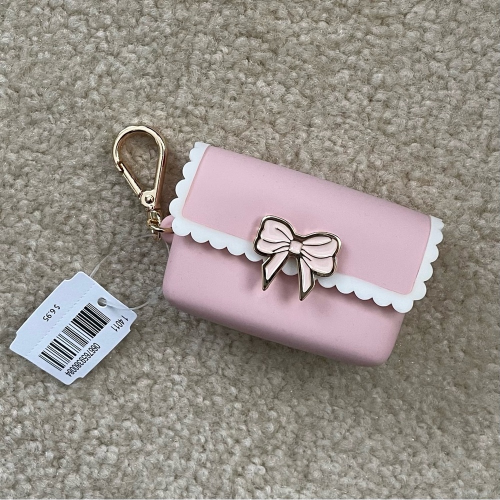 Bath & Body Works Pink Scallop Bow Snap Case PocketBac Holder - Picture 16 of 16